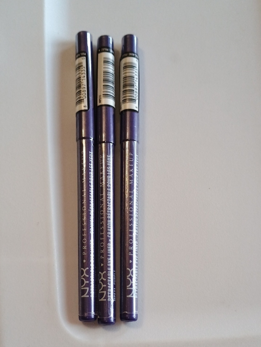 3 x NYX Professional Makeup Retractable Eye Liner, Waterproof, Purple - Picture 3 of 5